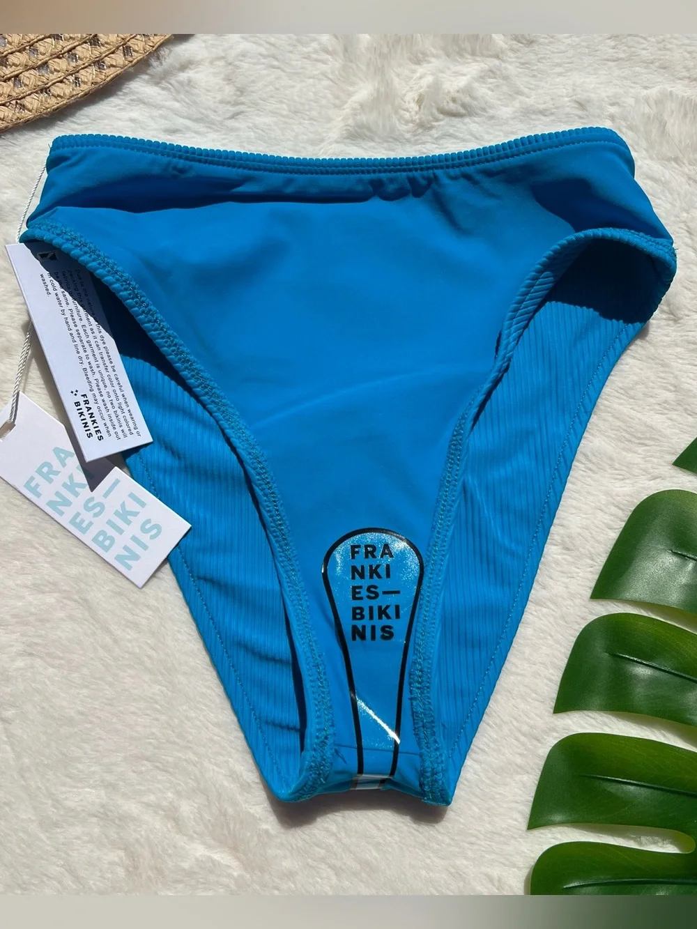 Frankie’s Bikinis Jenna Ribbed High Waisted Bottom
